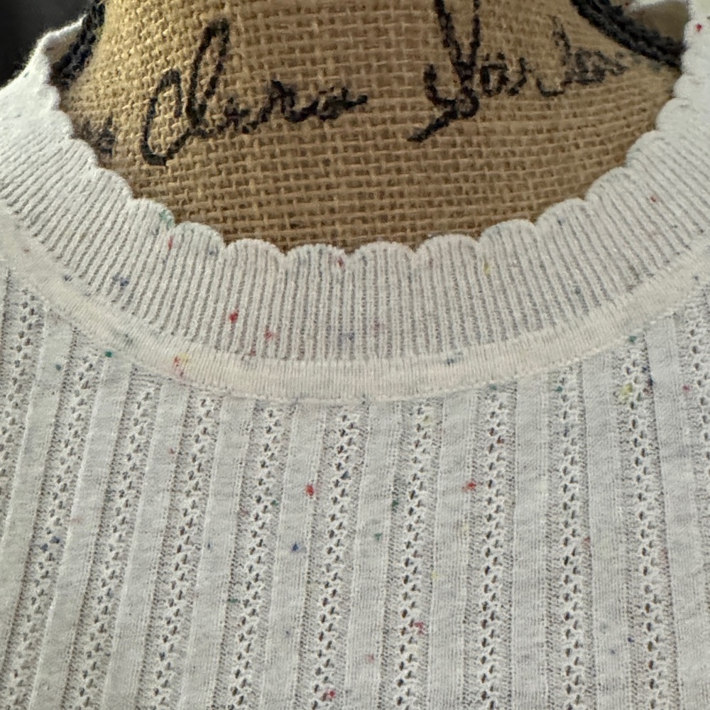 Chelsea & Violet Cream Ribbed sweater - Picture 2 of 4